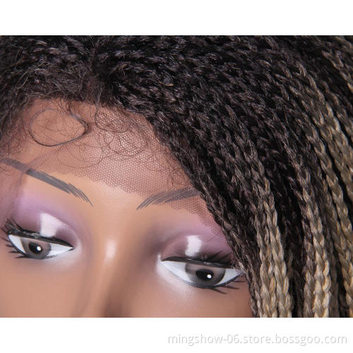 Ready to shp ombre blonde synthetic lace front wig heat resistant